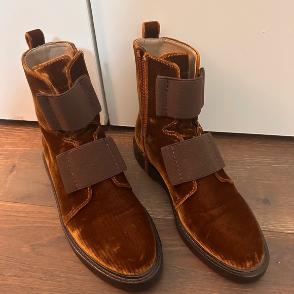 Donald J. Pliner Noraa Velvet Boots in Brown - Picture 1 of 7